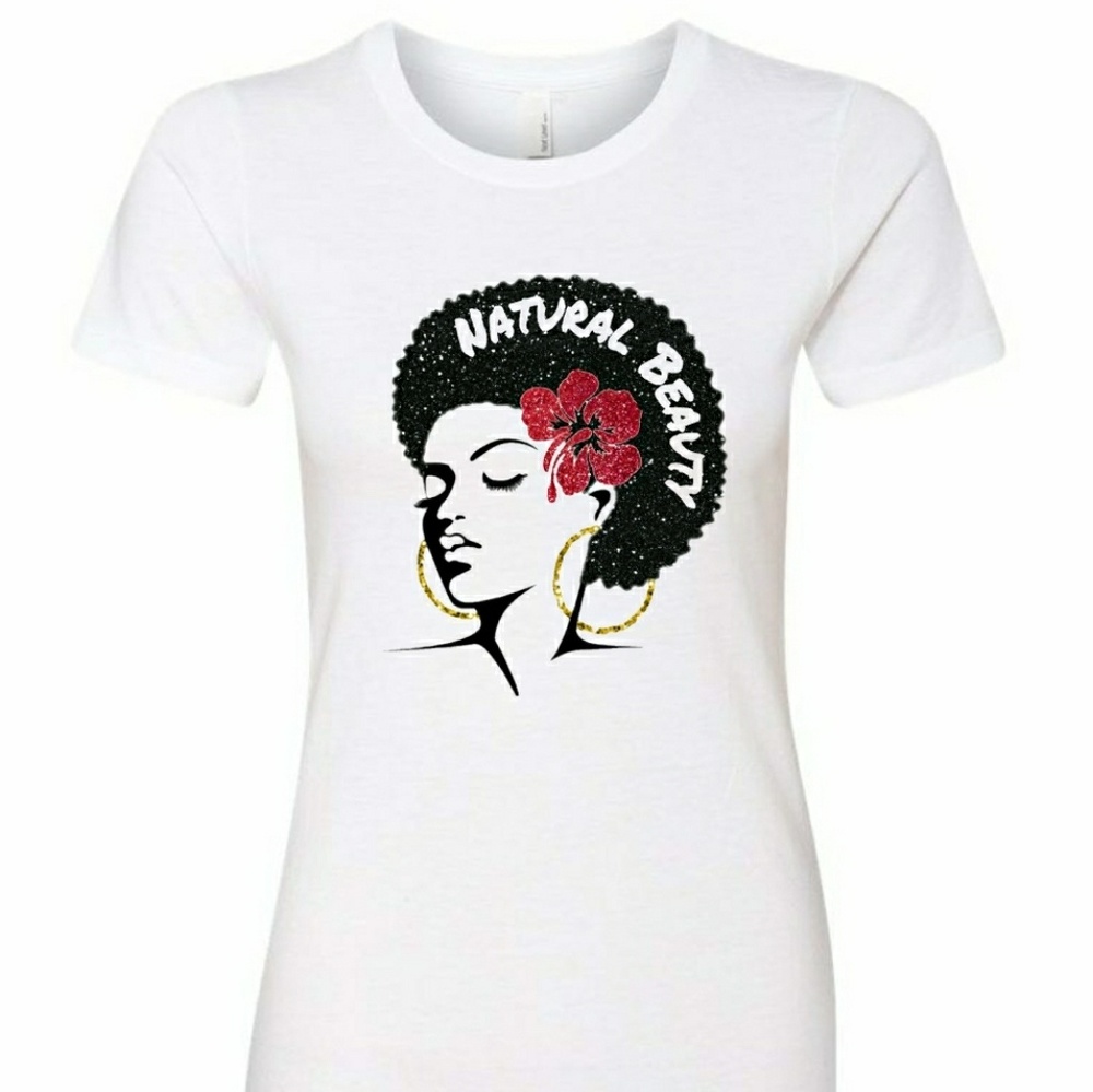 NATURAL BEAUTY Glitter Tee